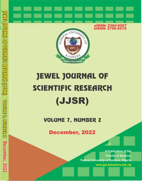 					View Vol. 7 No. 2 (2022): Jewel Journal of Scientific Research (JJSR)
				